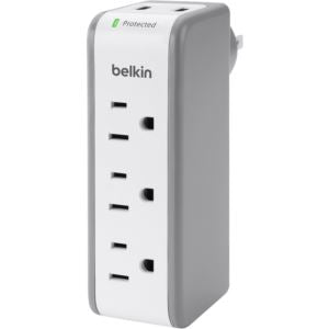 BKN-300 Belkin 3 Outlet Surge Protector With USB Ports (2.1A)