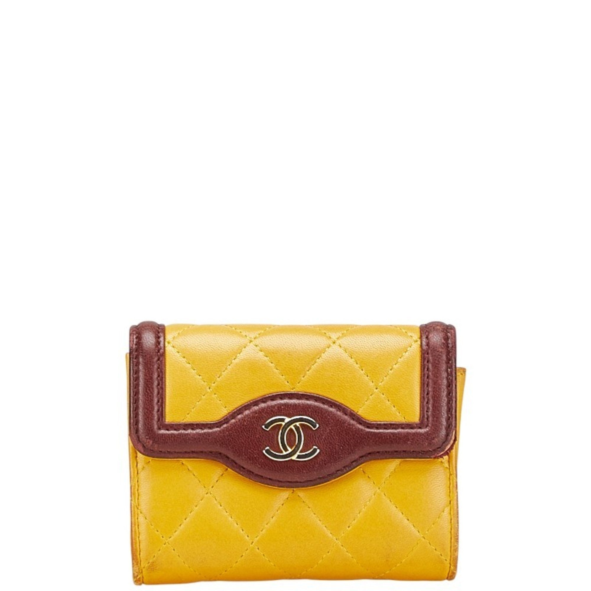 Chanel yellow Business Card Case (Pre-Owned)