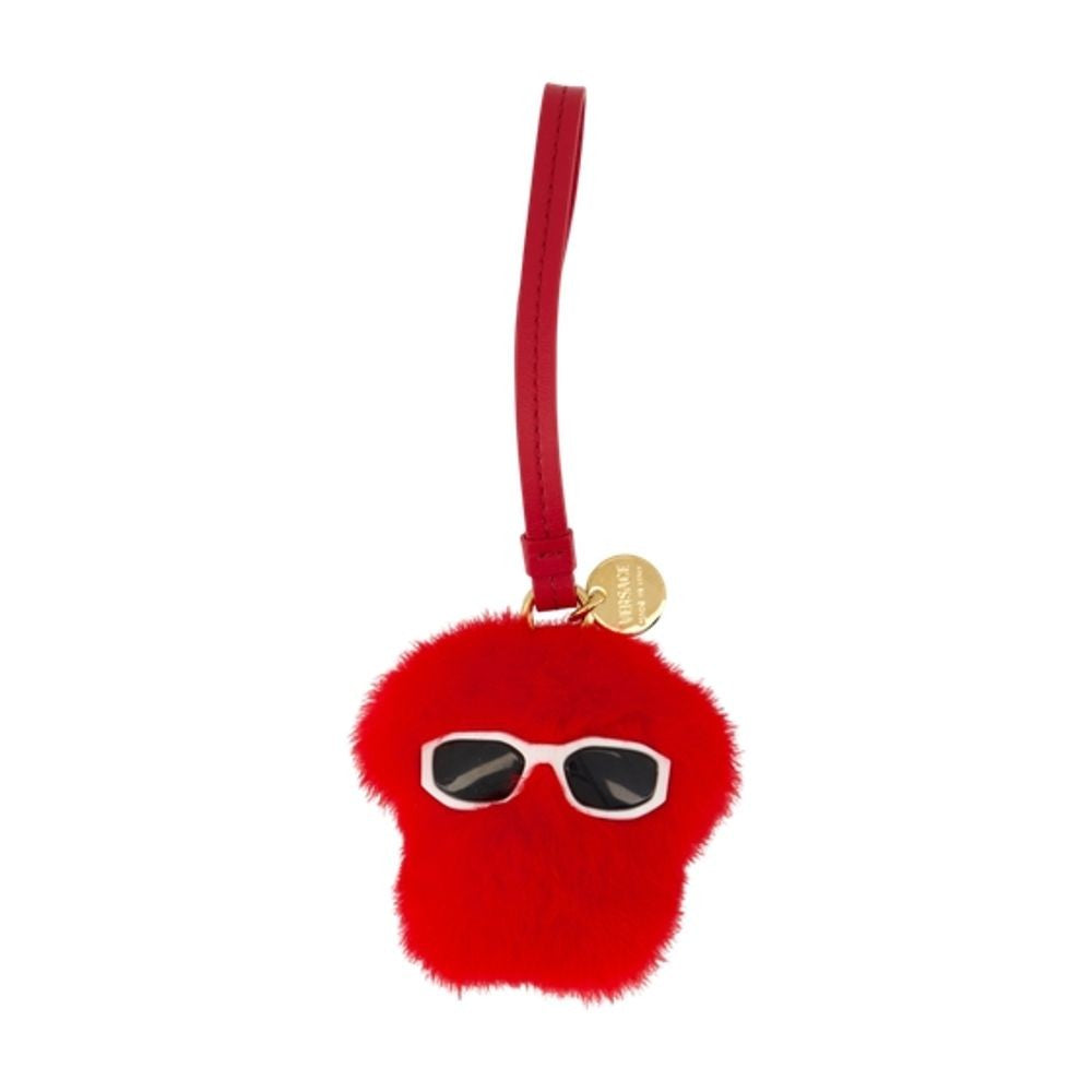 Charm Keychain - Leather - Red