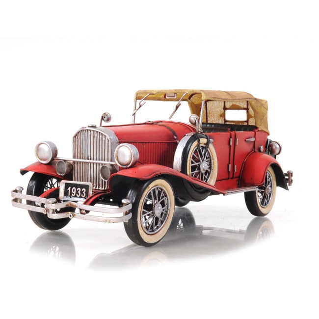 1933 Red Duesenberg J 1:12 Scale Model