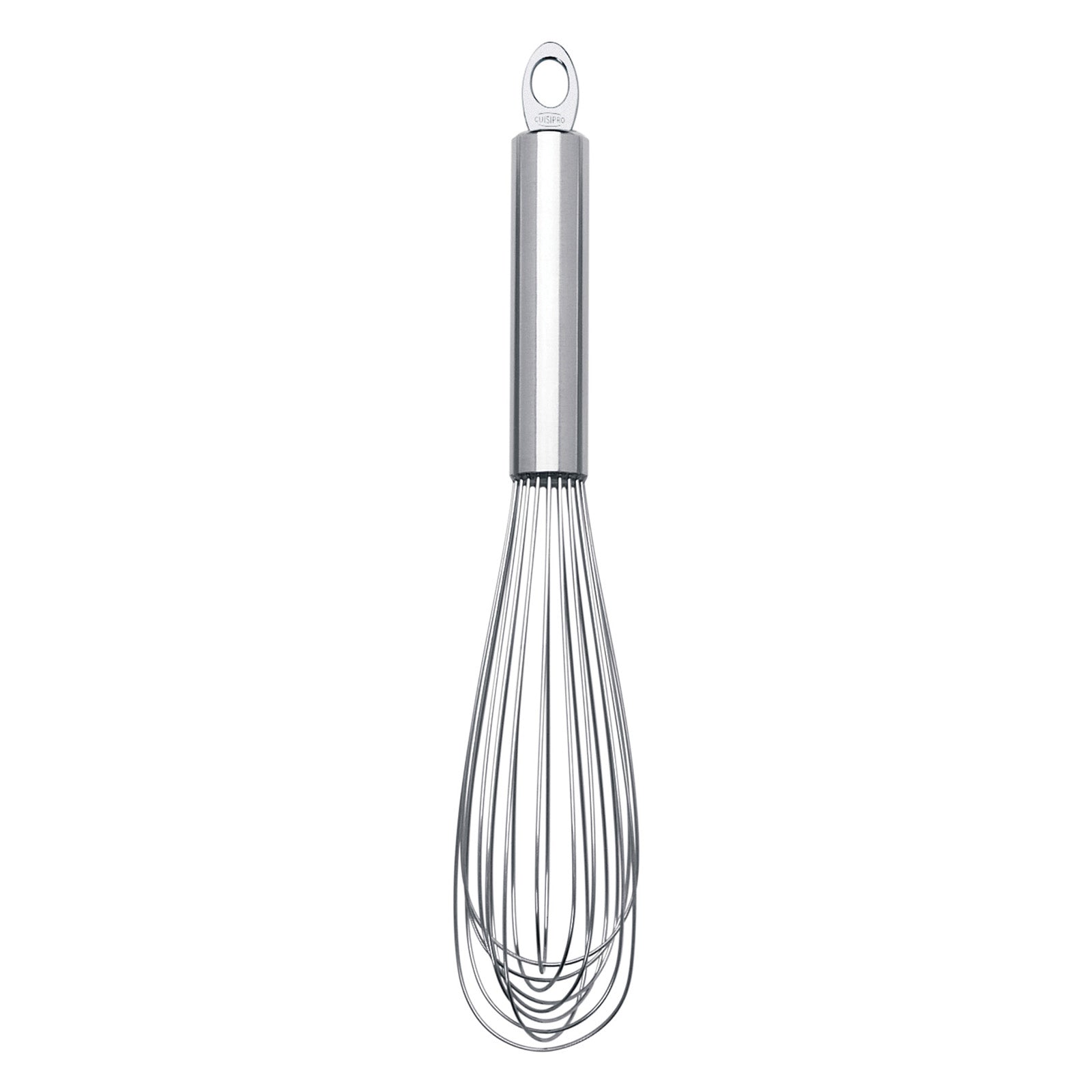 Cuisipro Solid Handle 8 Inch Egg Whisk, Stainless Steel