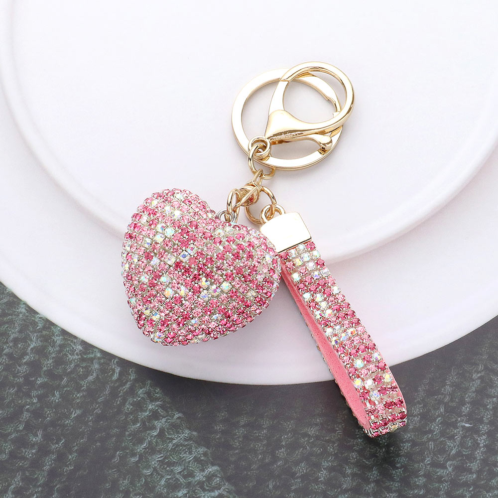 Bling Heart Keychain / Bag Charm