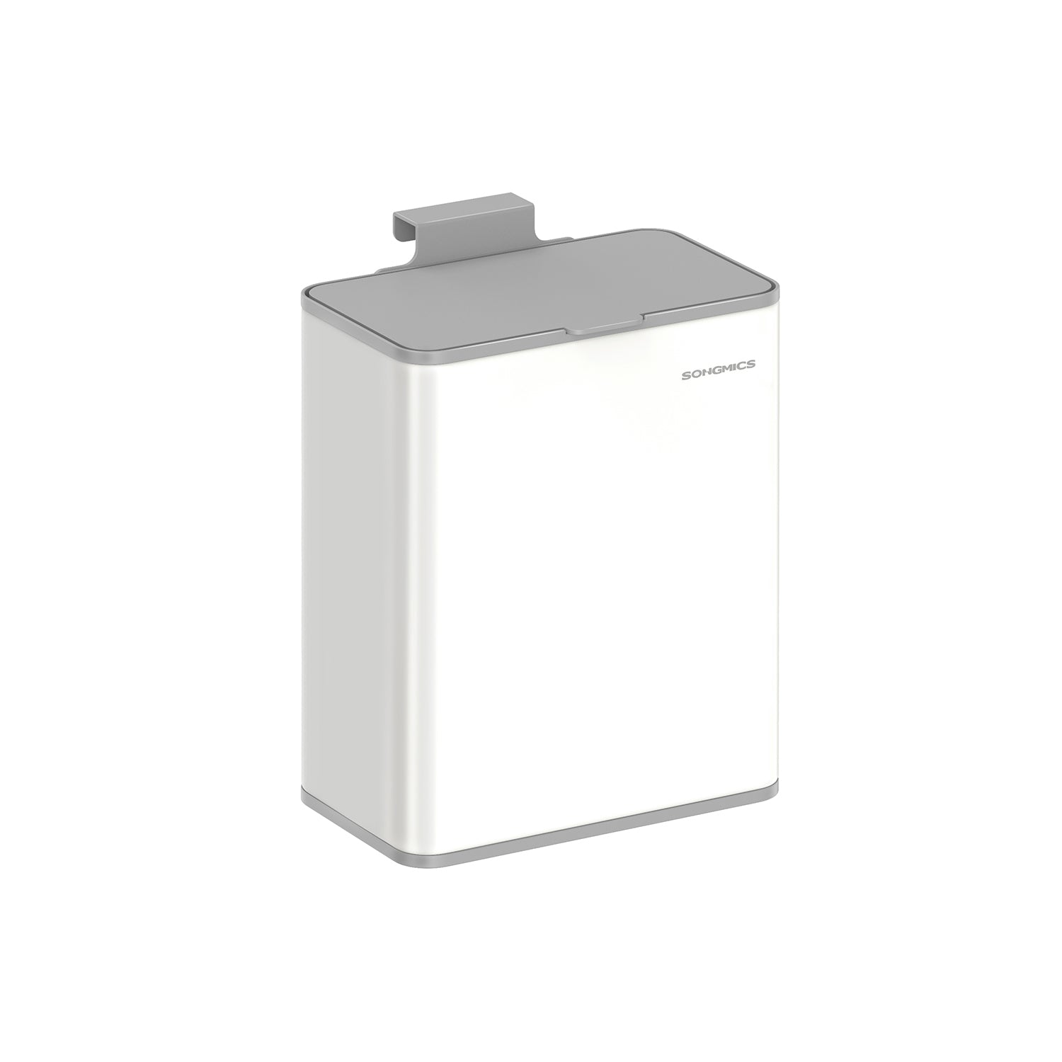 2.1-Gallon Hanging Trash Can with Lid