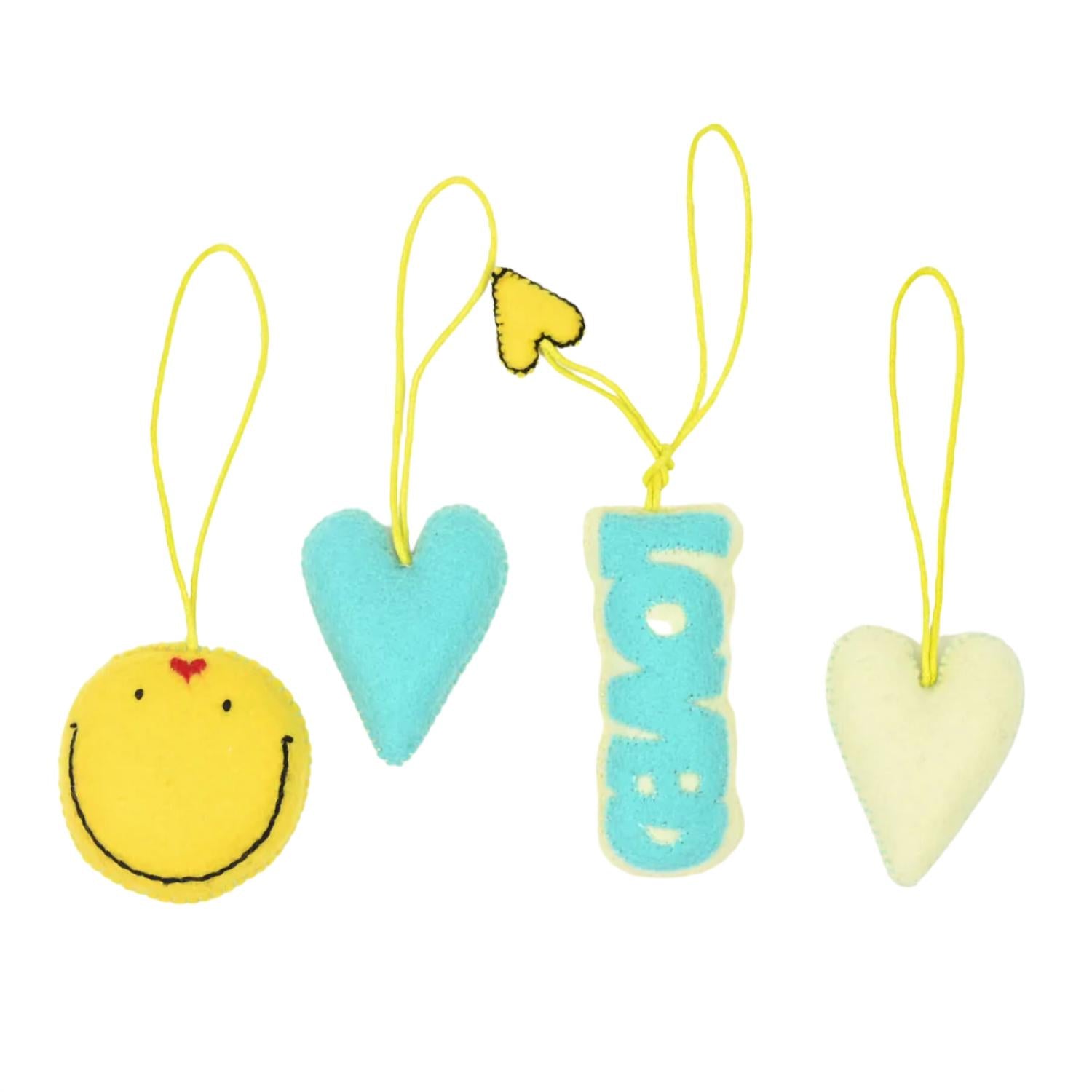 Good Love Ornaments Set In Multi