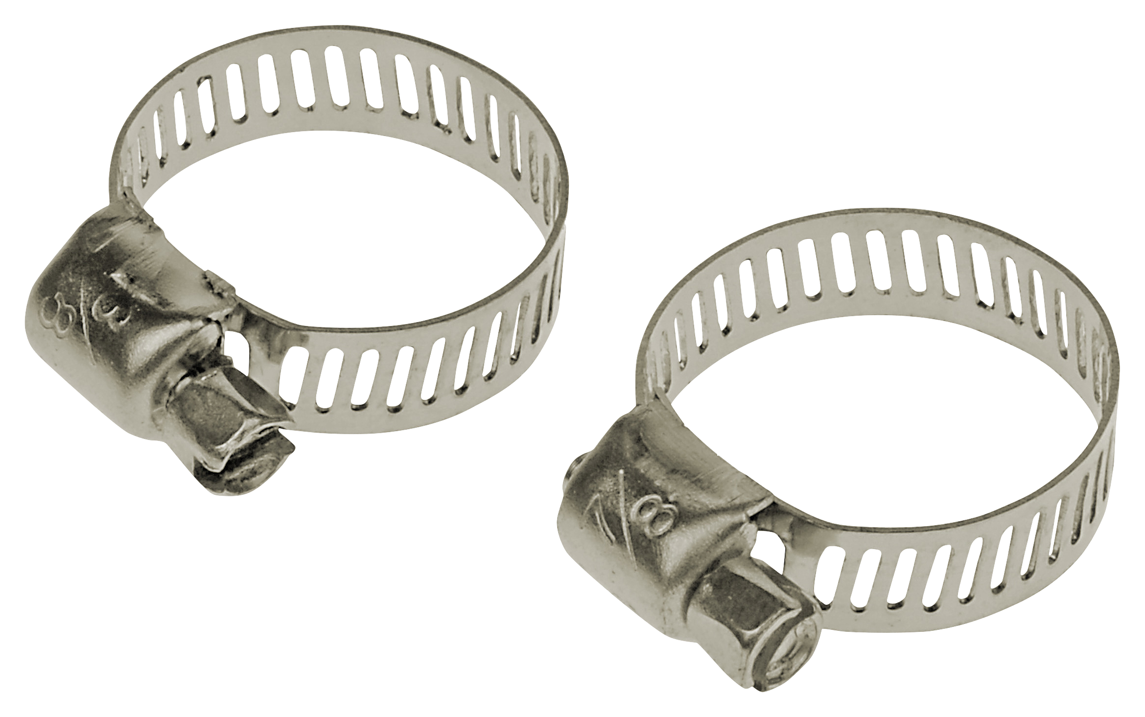 Bass Pro Shops Marine-Grade Stainless Steel Hose Clamp 2-Pack