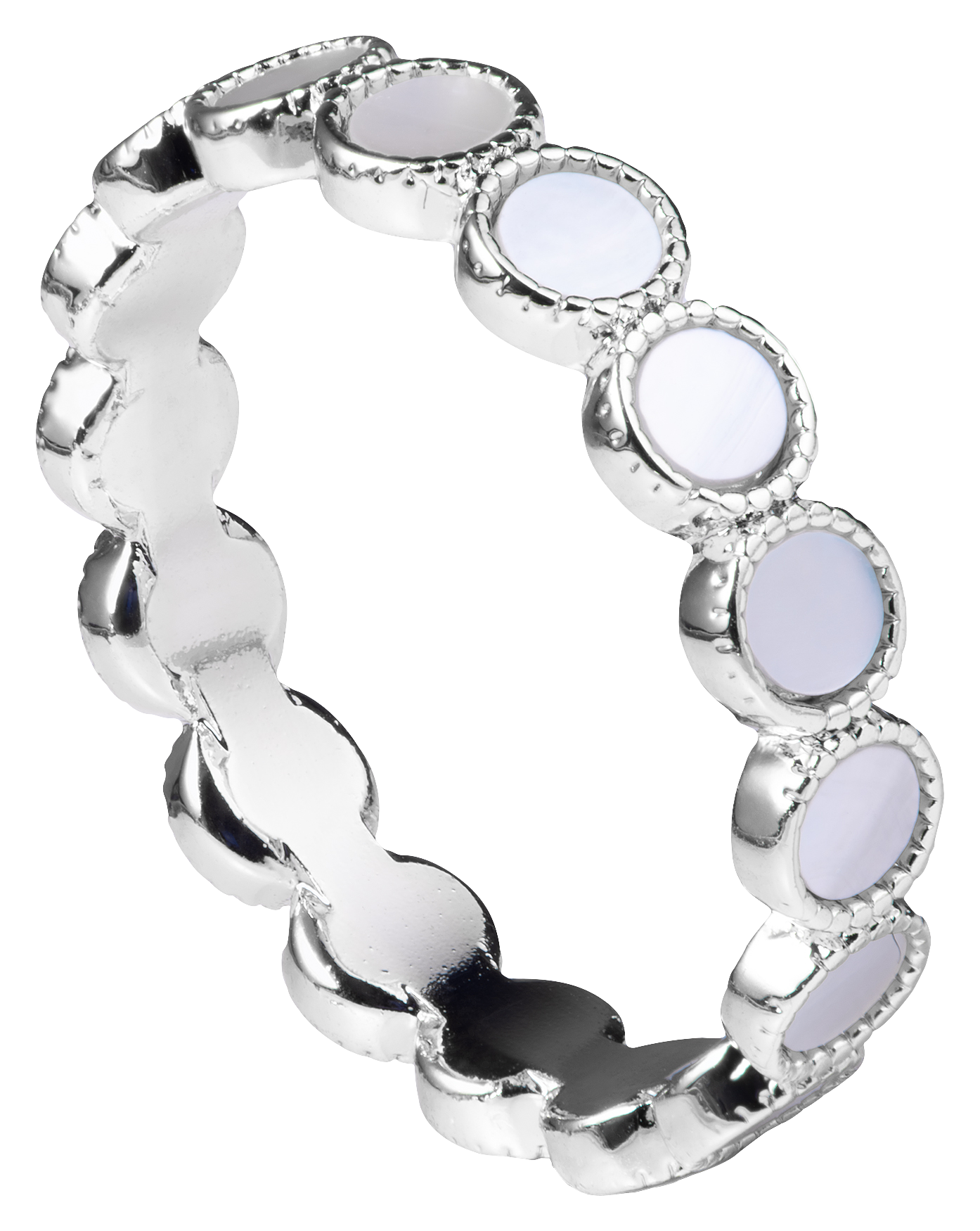 Amanda Blu Mother of Pearl Eternity's Circle Ring for Ladies