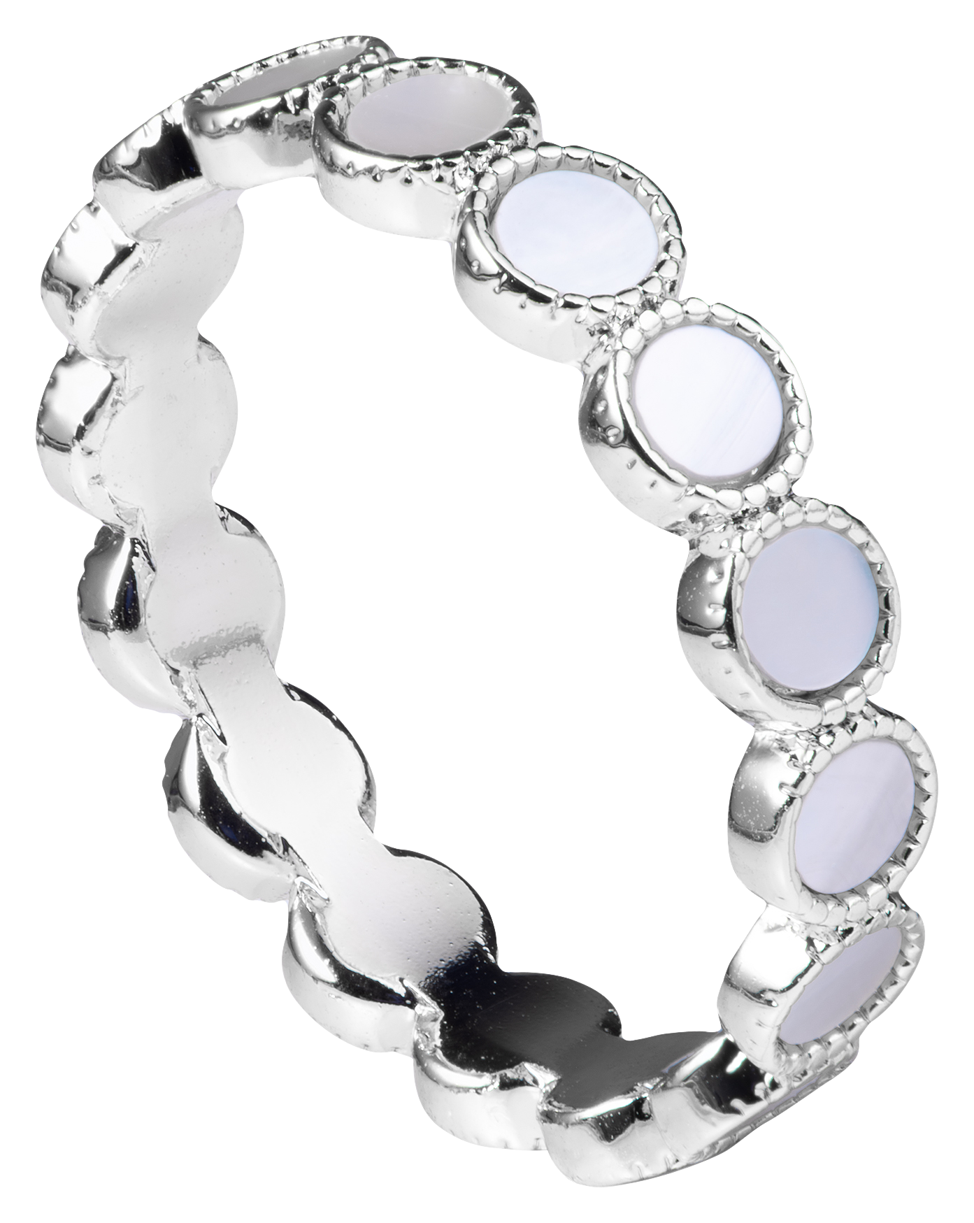 Amanda Blu Mother of Pearl Eternity's Circle Ring for Ladies