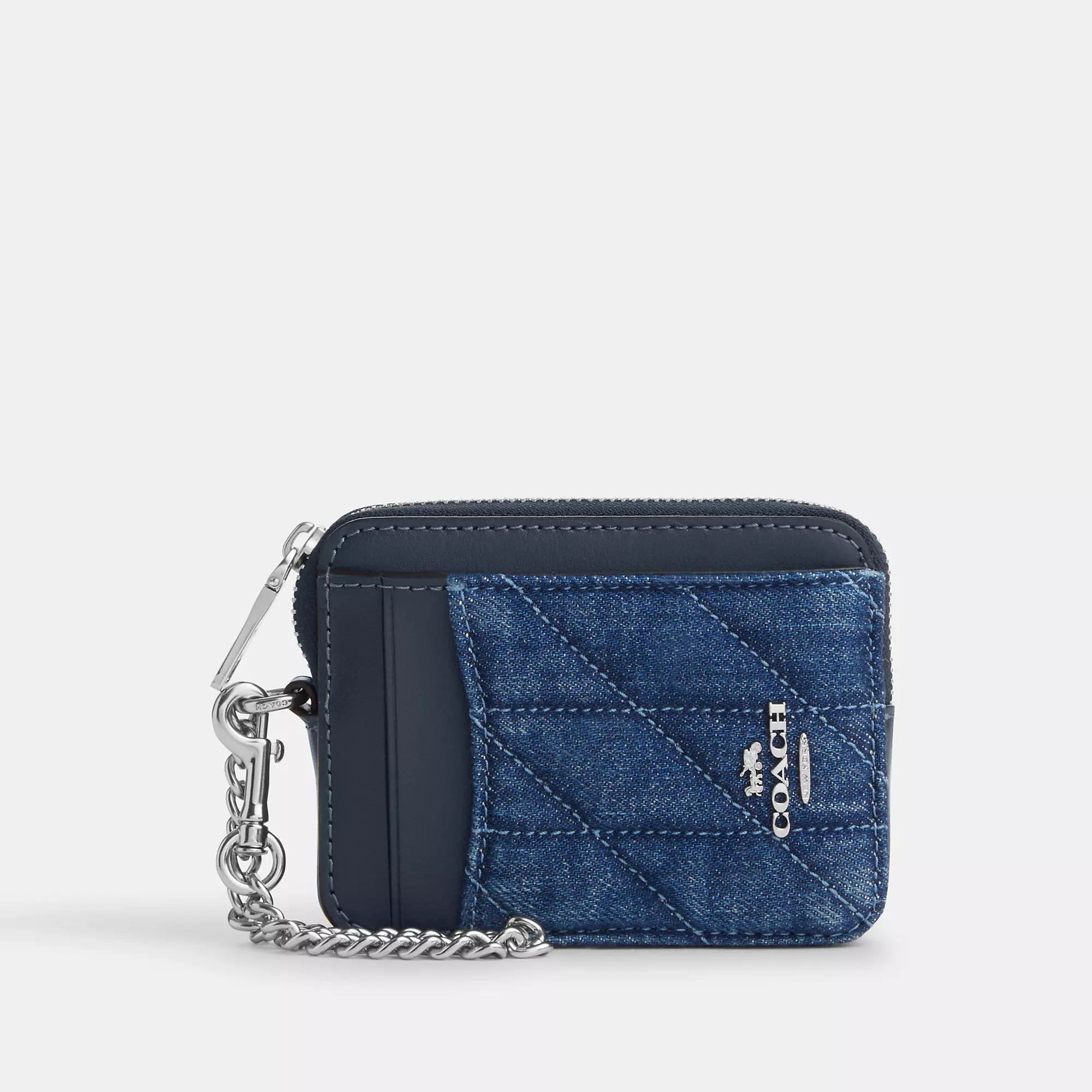 Coach Outlet Zip Card Case With Quilting