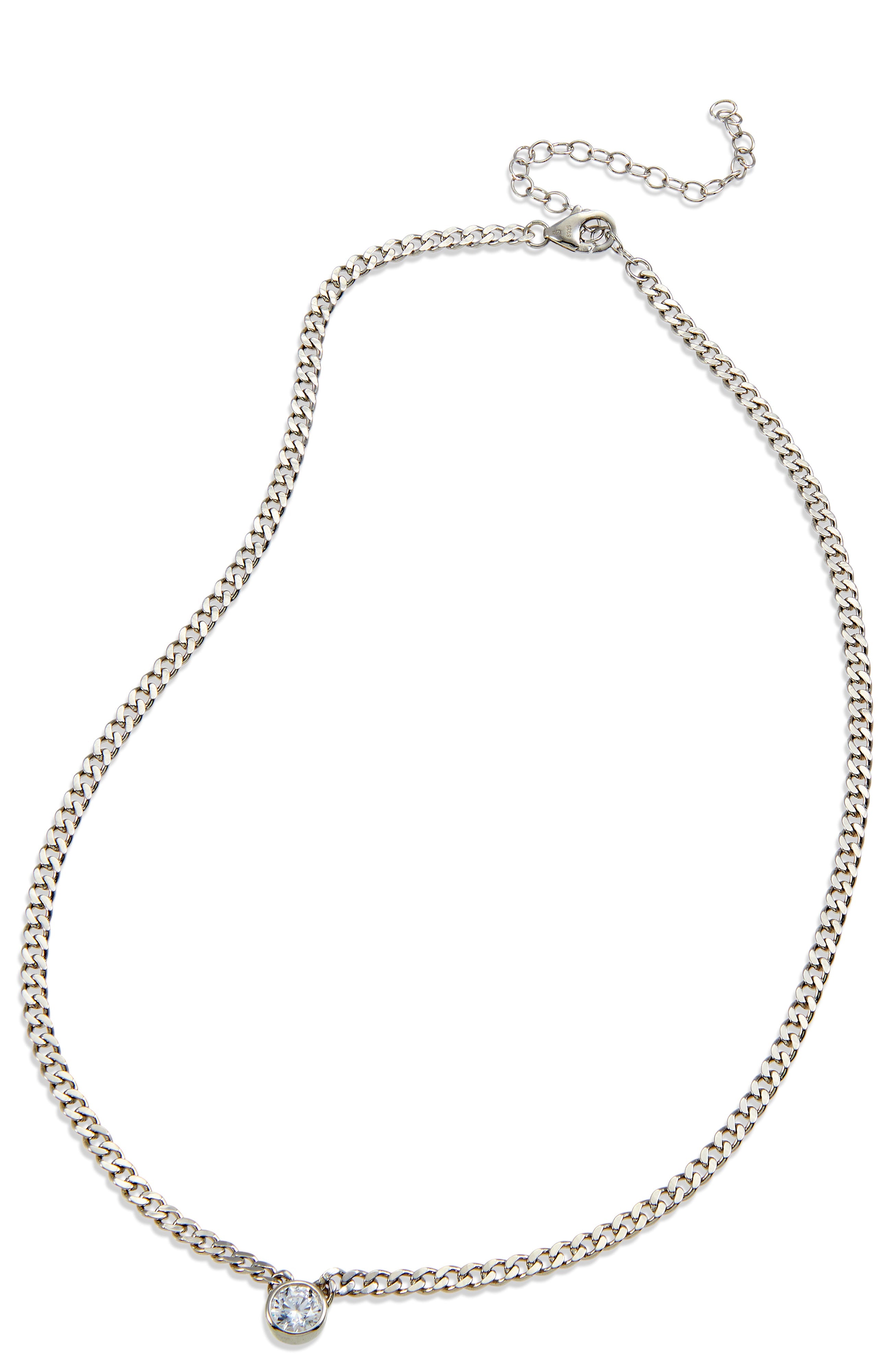 18K Gld Pl. Cicle CZ Neck.