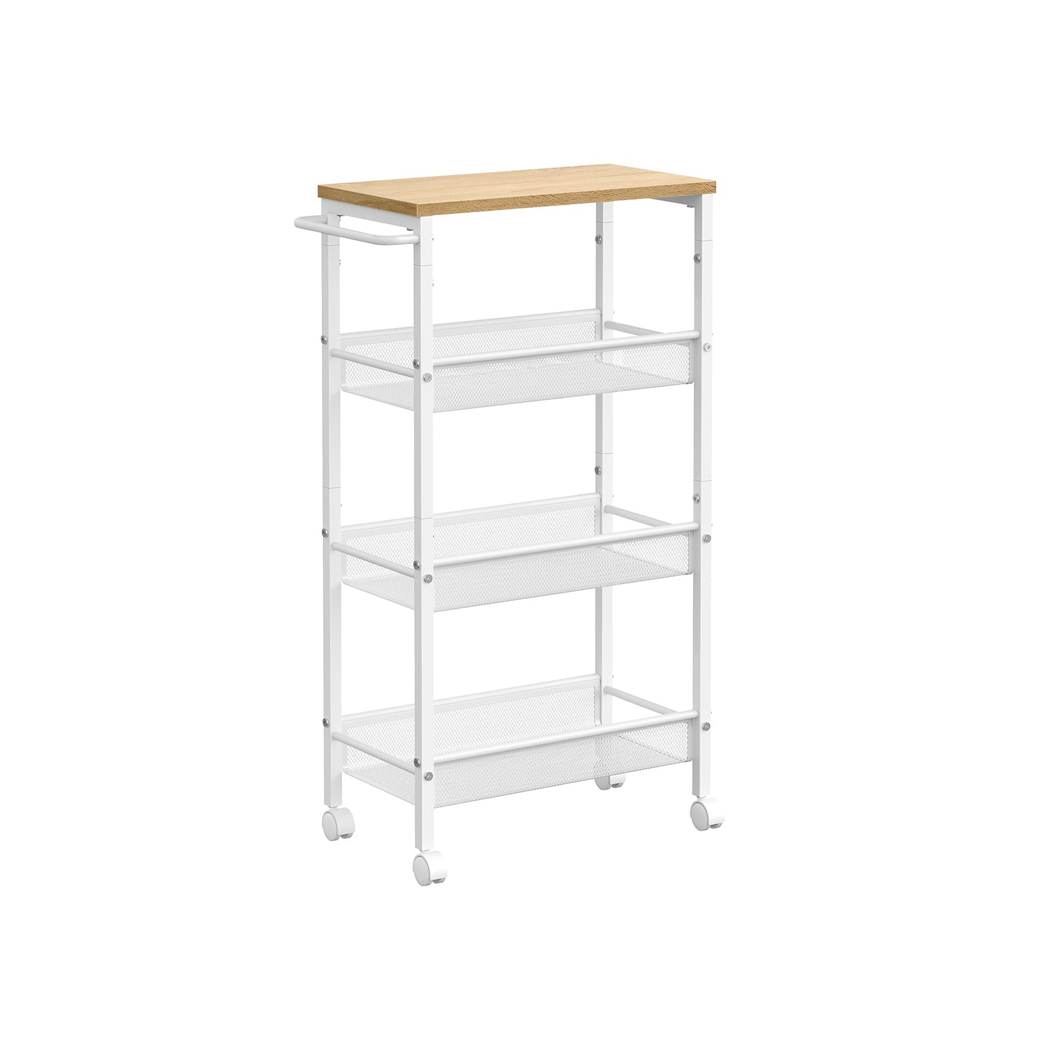 4-Tier Slim Rolling Storage Cart