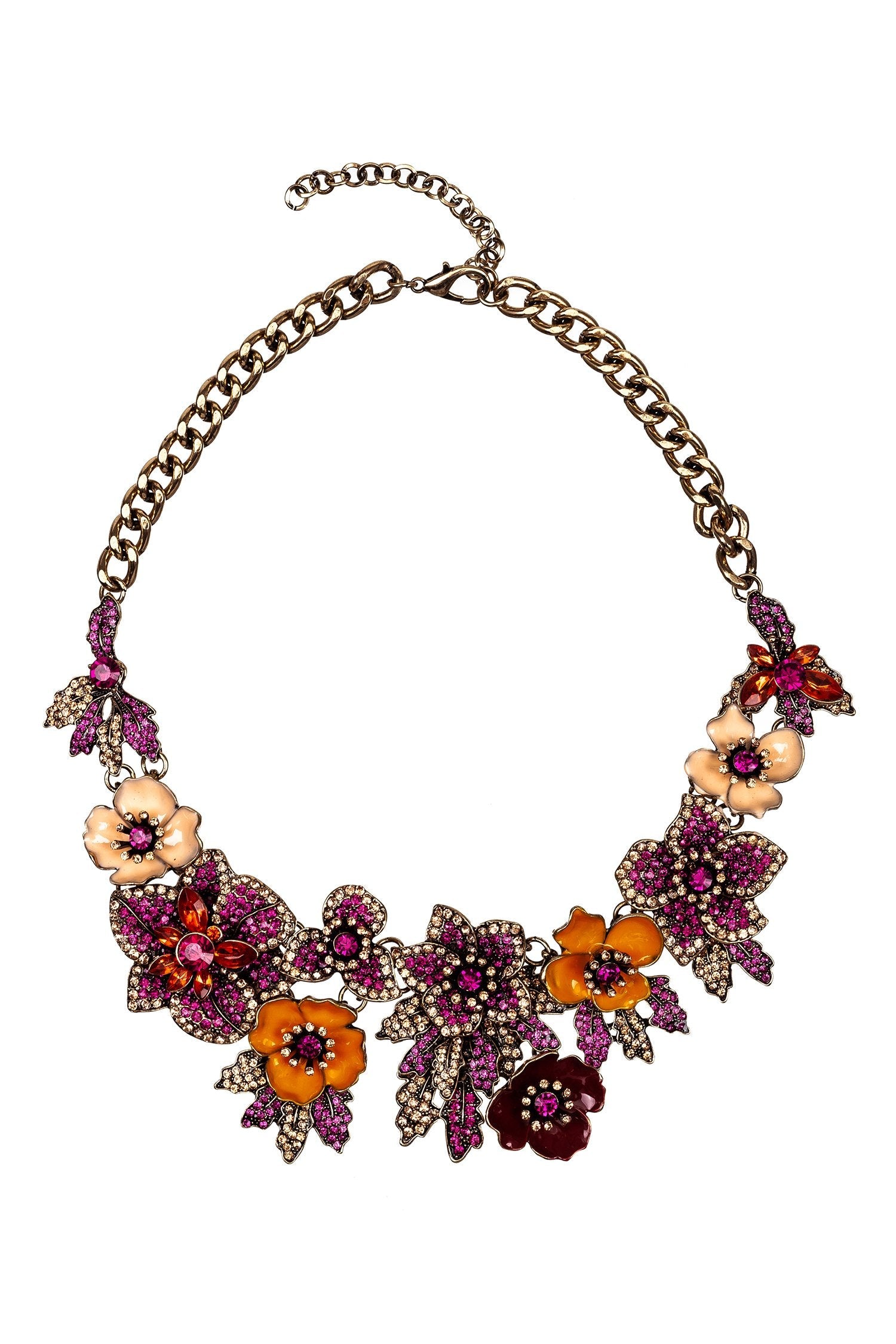 Amata Statement Necklace - Magenta