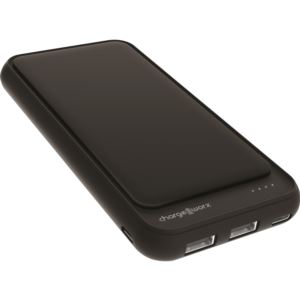 CX6861BK Chargeworx 10000mAh Dual USB Slim Power Bank