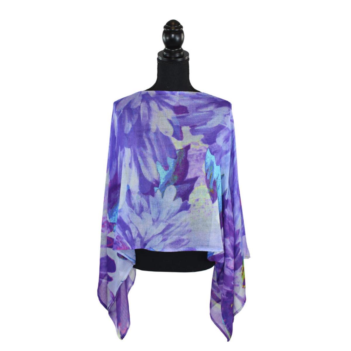 Dupatta Designs Kippling Floral Watercolor Poncho