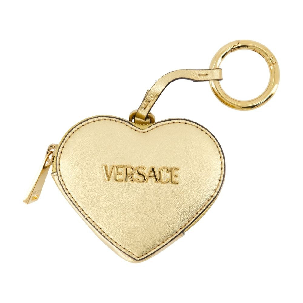 Coin Keychain - Leather - Gold