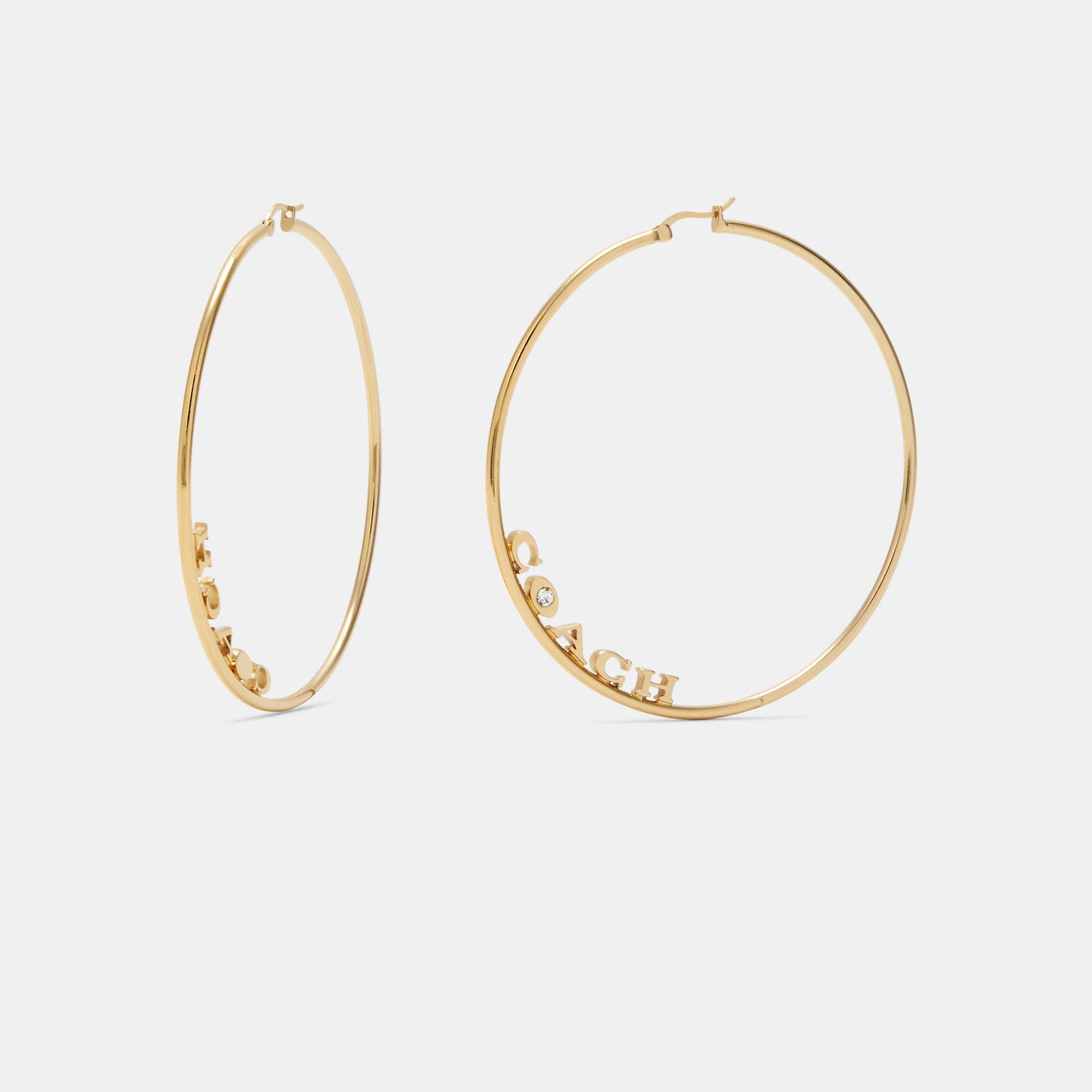Coach Outlet Signature Large Hoop Earrings