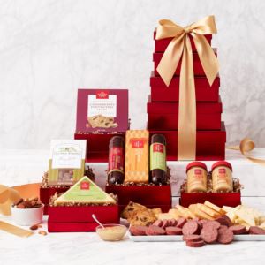 California Delicious 512922 Hearty Meat & Cheese Gift Tower