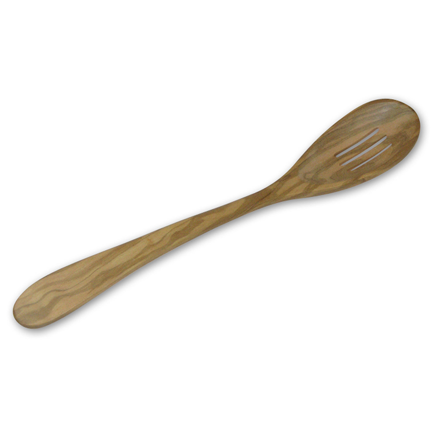 Berard Handcrafted Olive Wood 12 Inch Slotted Spoon