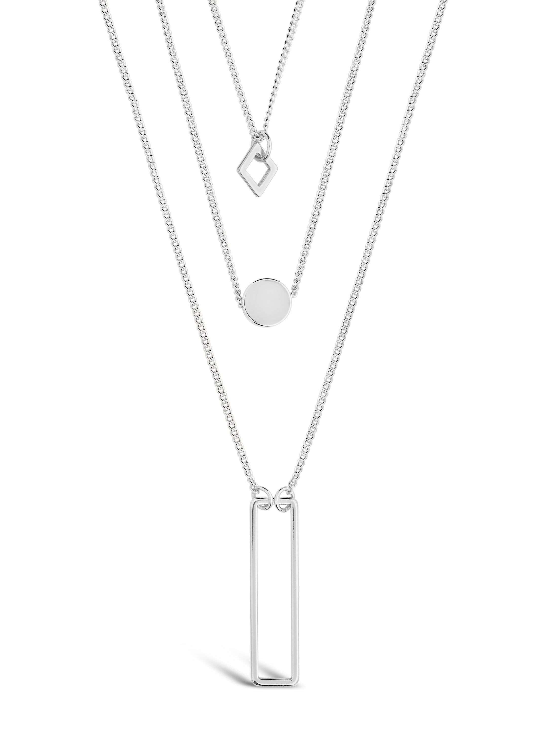 Geometric Multi Layer Necklace