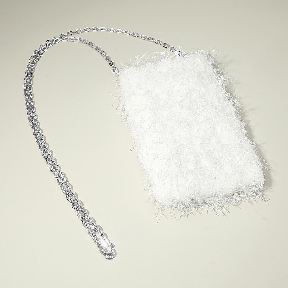 Fluffy Faux Fur Crossbody Phone Case Bag