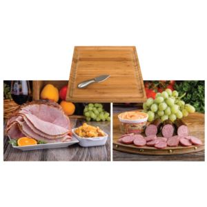 Echo Valley Meats 7201 Spiral Ham & Sausage Platter w/Au Gratin Potatoes