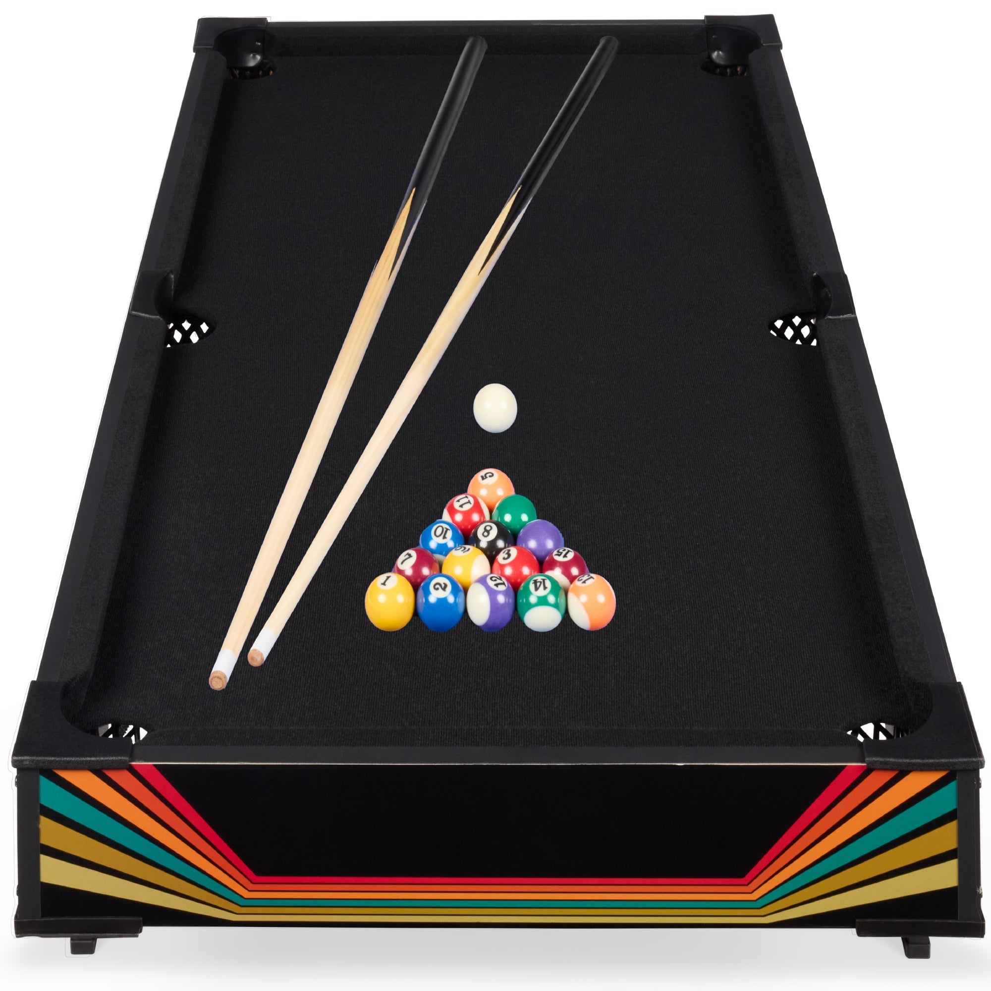 Best Choice Products 40in Tabletop Billiard Table, Pool Game Table w/ 2 Cue Sticks, Ball Set, Storage Bag