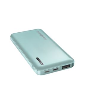 CX6863MNT Chargeworx 5000mAh Dual USB Slim Power Bank, Mint