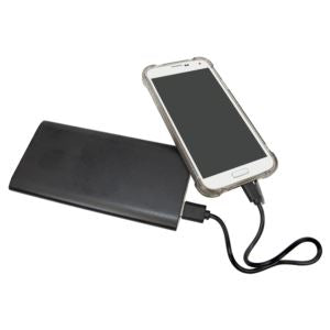 Computer Incentives CIPWR801 8000MAH Power Bank & Wireless Anodized Aluminum Charger w/USB Power Cord black