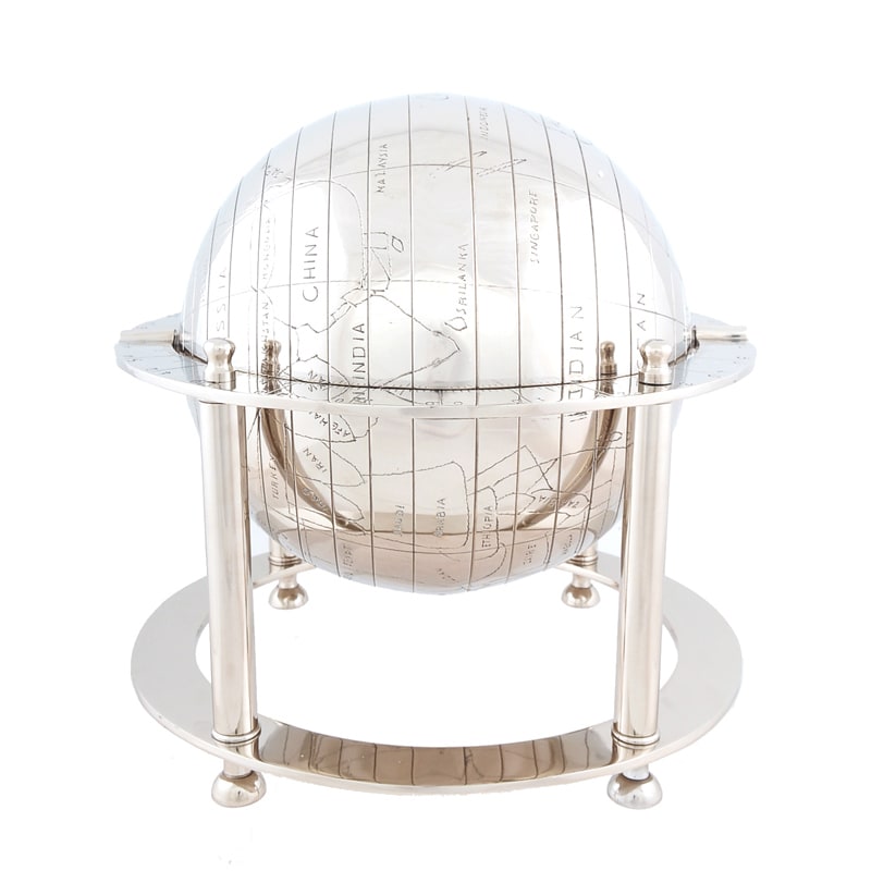 Decorative Aluminium Globe and Stand