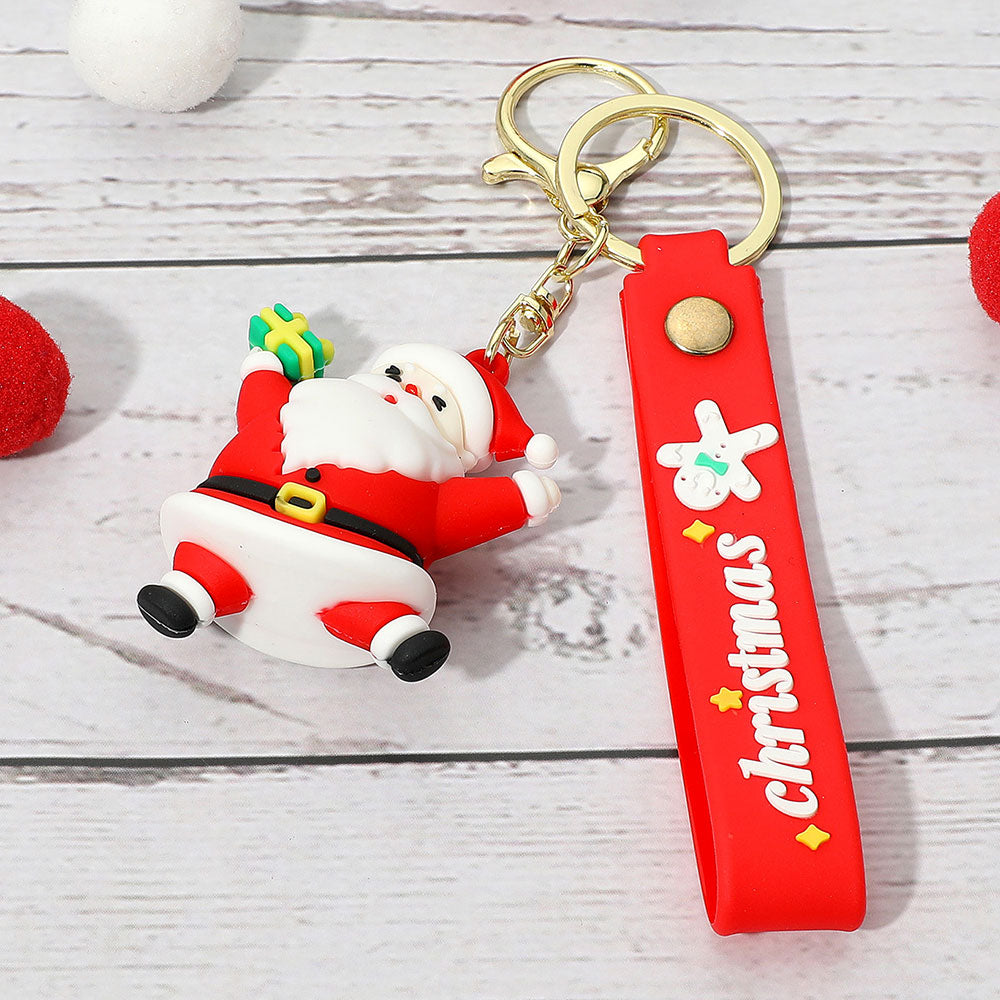 Christmas Message Strap Santa Keychain / Bag Charm