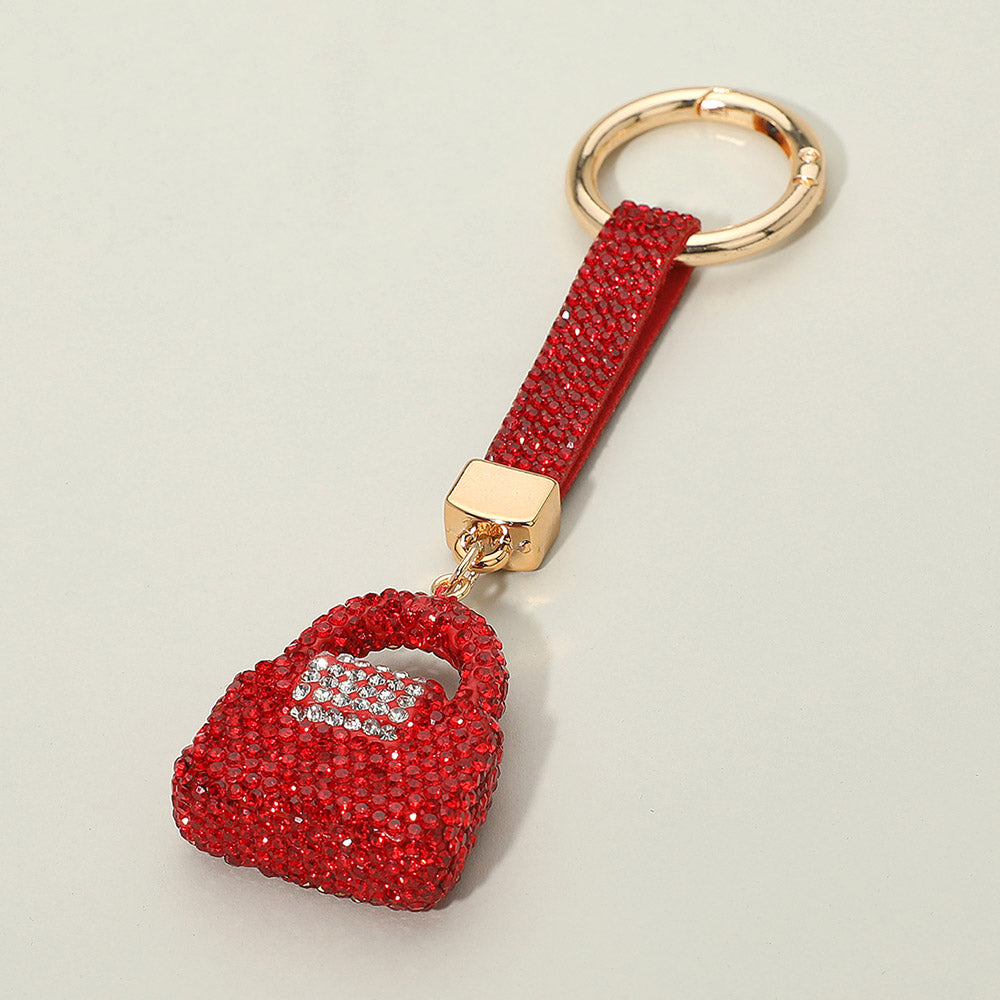 Bling Studded Handbag Keychain / Bag Charm