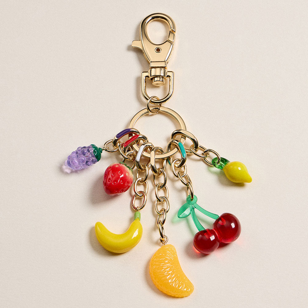 Fruit Charm Embellished Keychain / Bag Charm