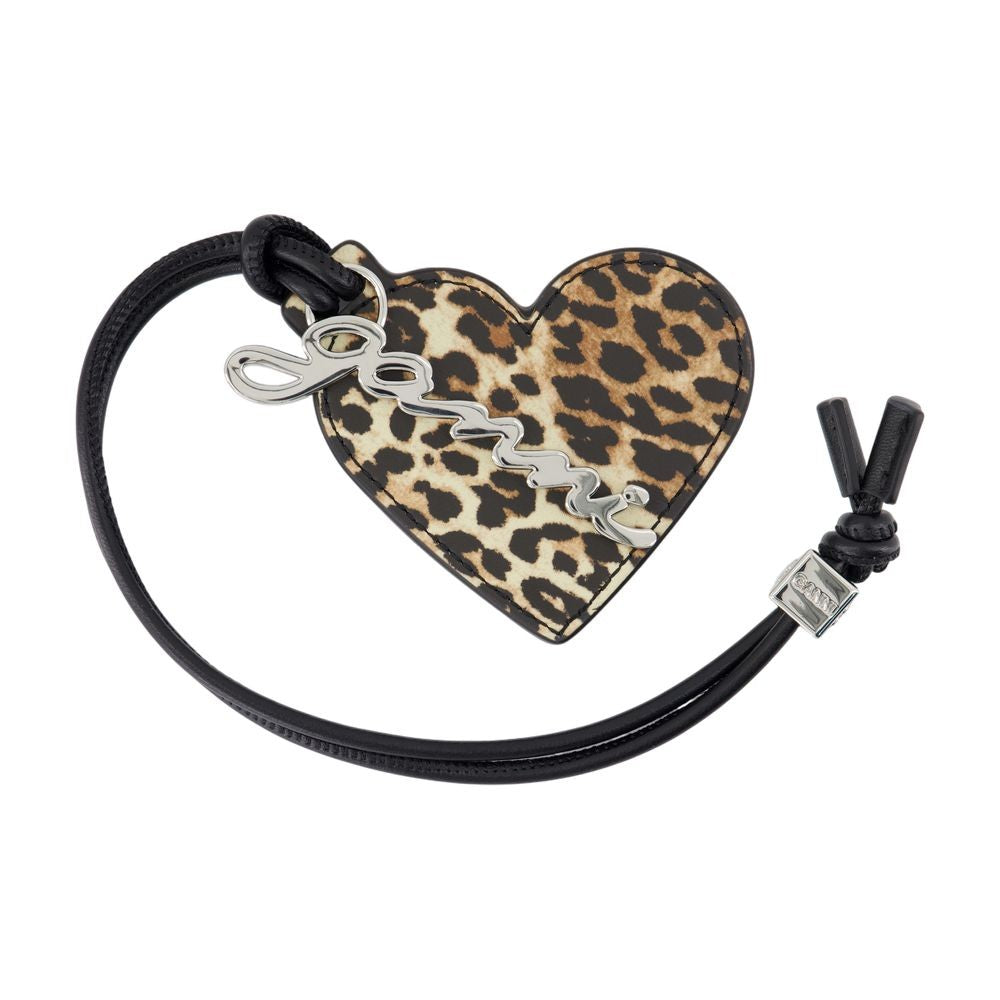 Bou Heart Keyring - Leather - Printed