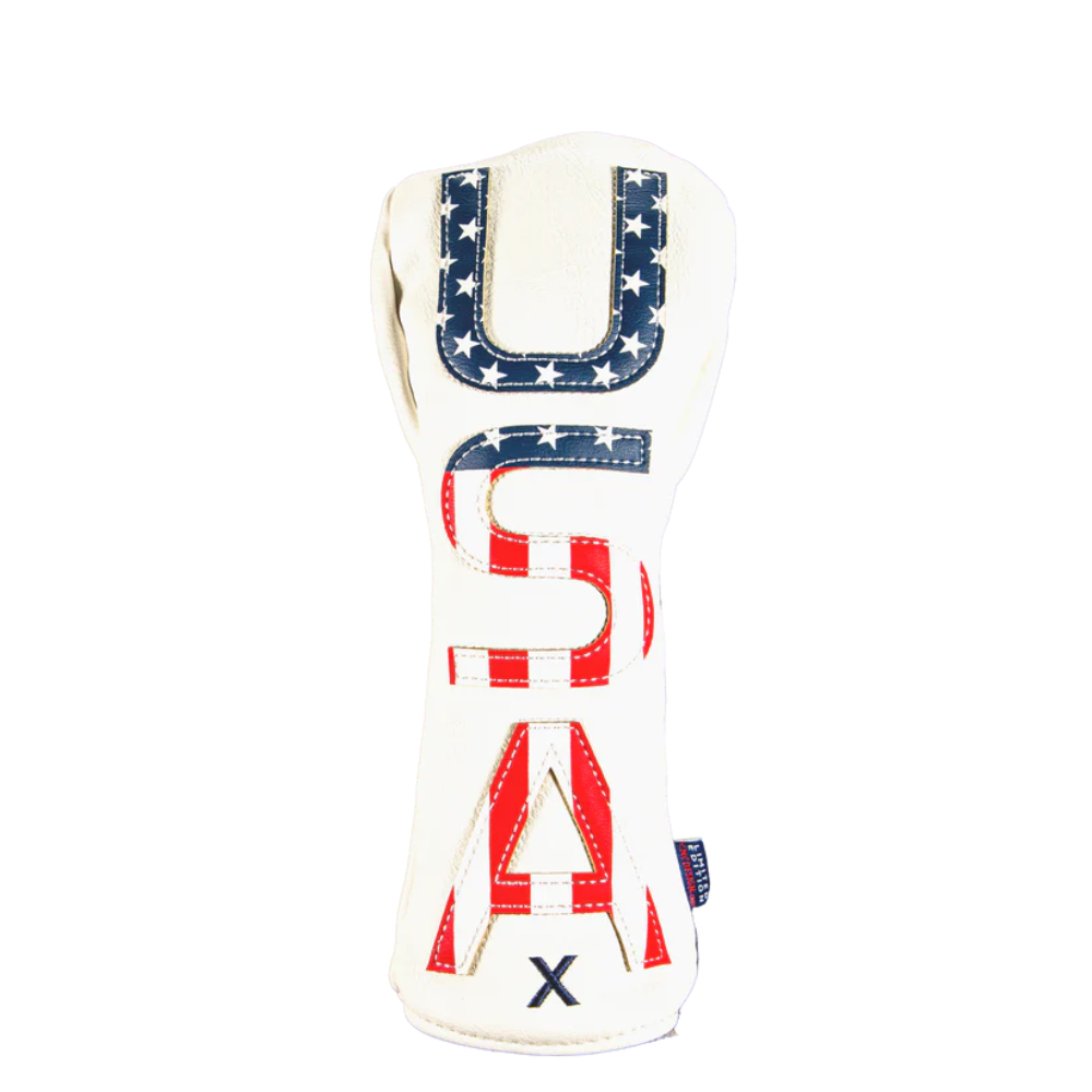 CMC Design USA "Stripes" Hybrid Headcover - White/Red/Blue