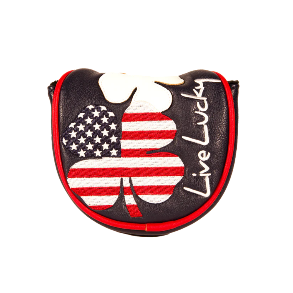 CMC Design Live Lucky "USA" Mallet Putter Headcover - Navy/White/Red