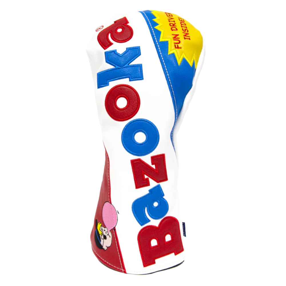 CMC Design Bazooka Joe Driver Headcover - White/Red/Blue