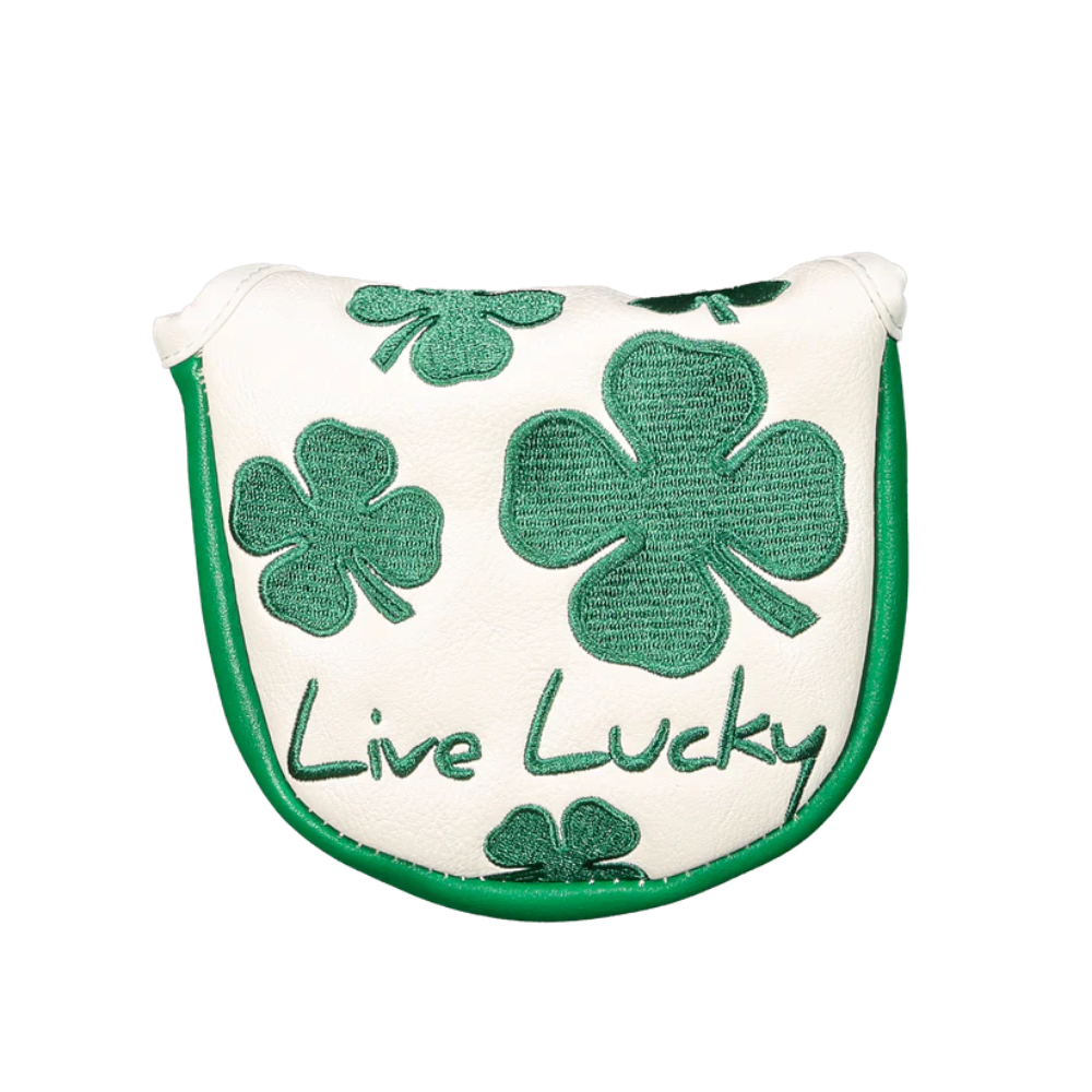 CMC Design Live Lucky "Evergreen" Mallet Putter Headcover - White/Green