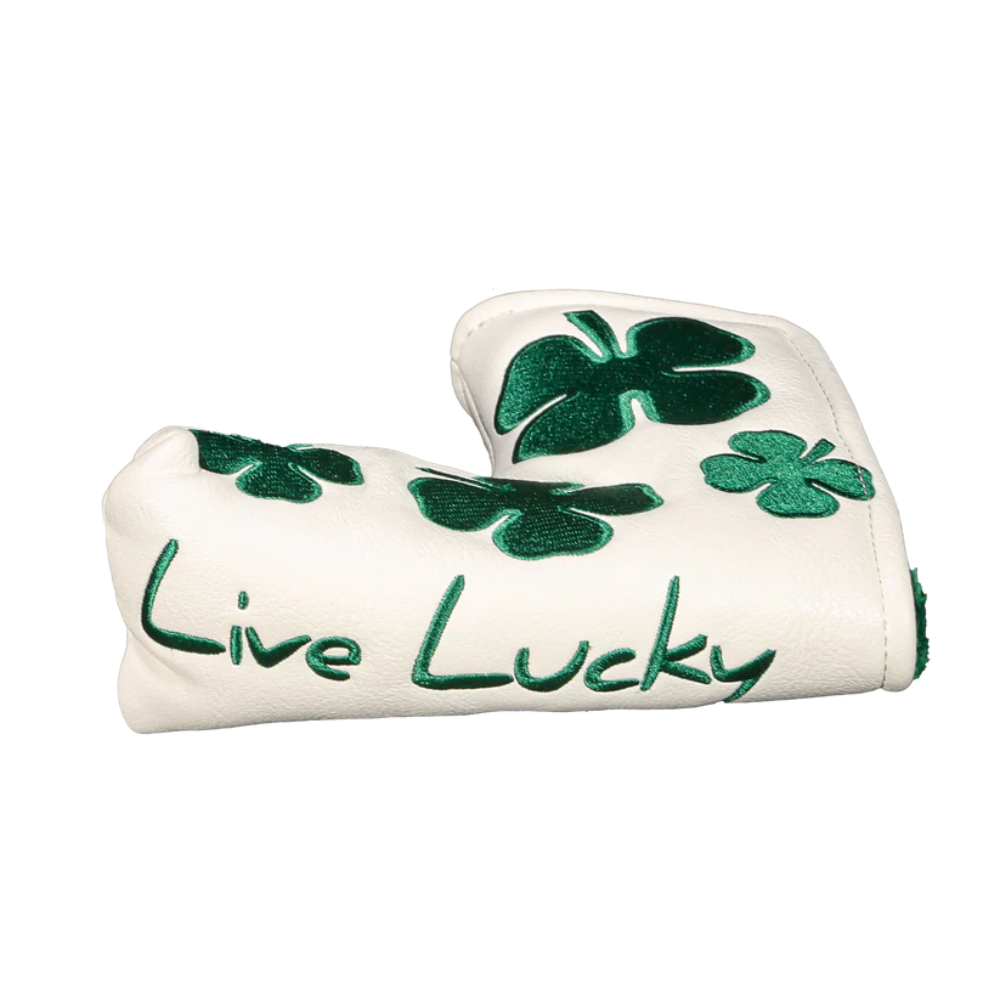 CMC Design Live Lucky "Evergreen" Blade Putter Headcover - White/Green
