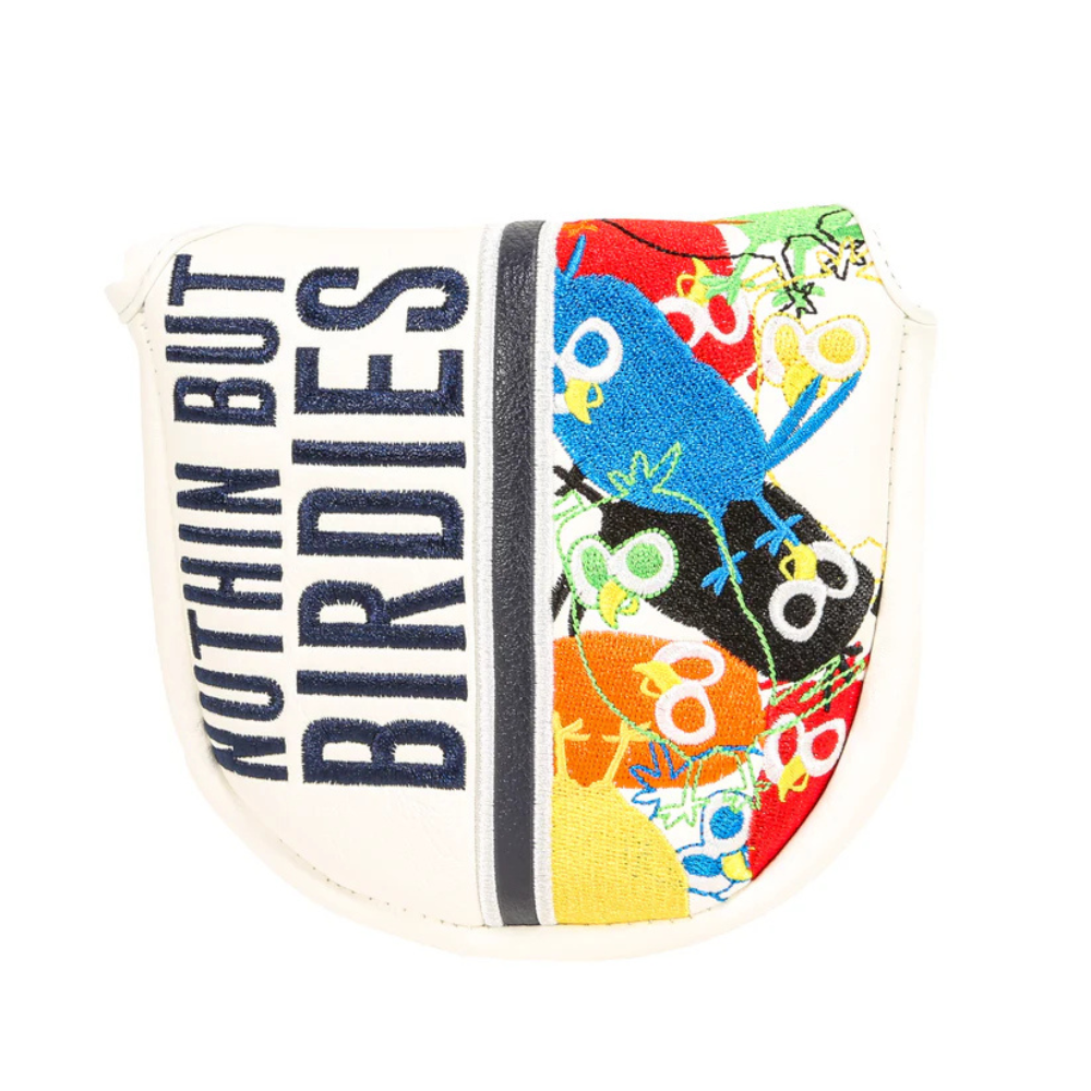 CMC Design Nuthin But Birdies Mallet Putter Headcover - White/Navy/Multicolor