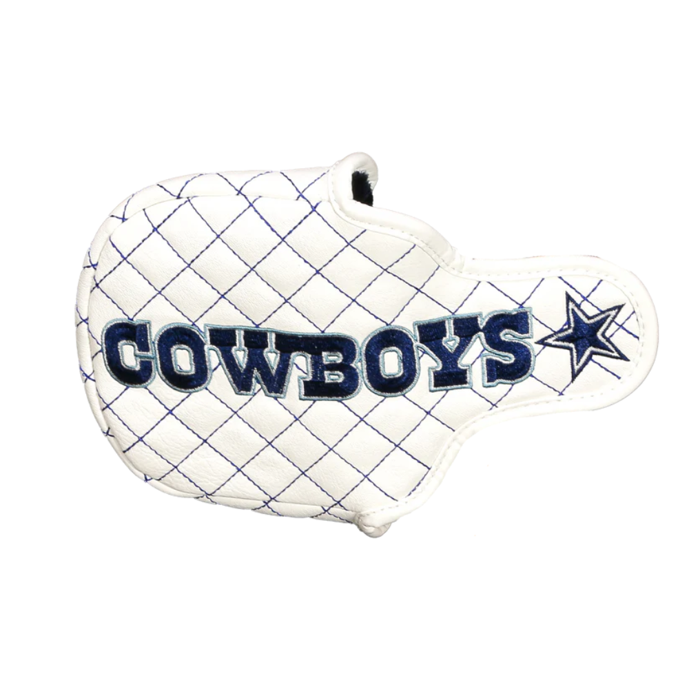 CMC Design Dallas Cowboys Mallet Putter Headcover - White/Navy