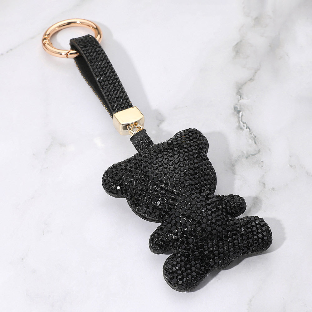 Bling Studded Teddy Bear Keychain / Bag Charm