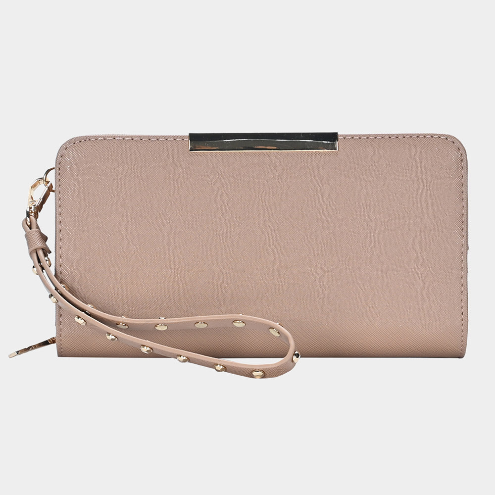 Faux Leather Zipper Wallet
