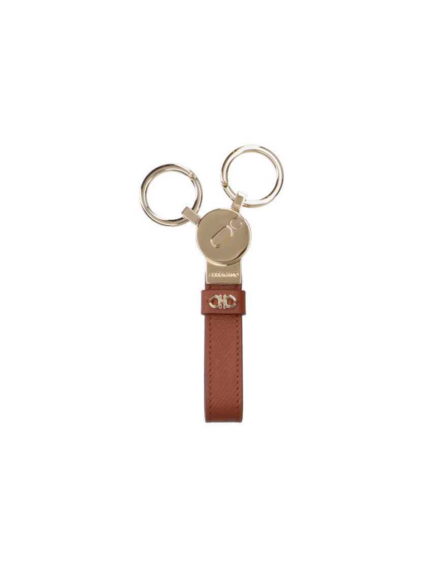 Gancini' Keychain – Brown