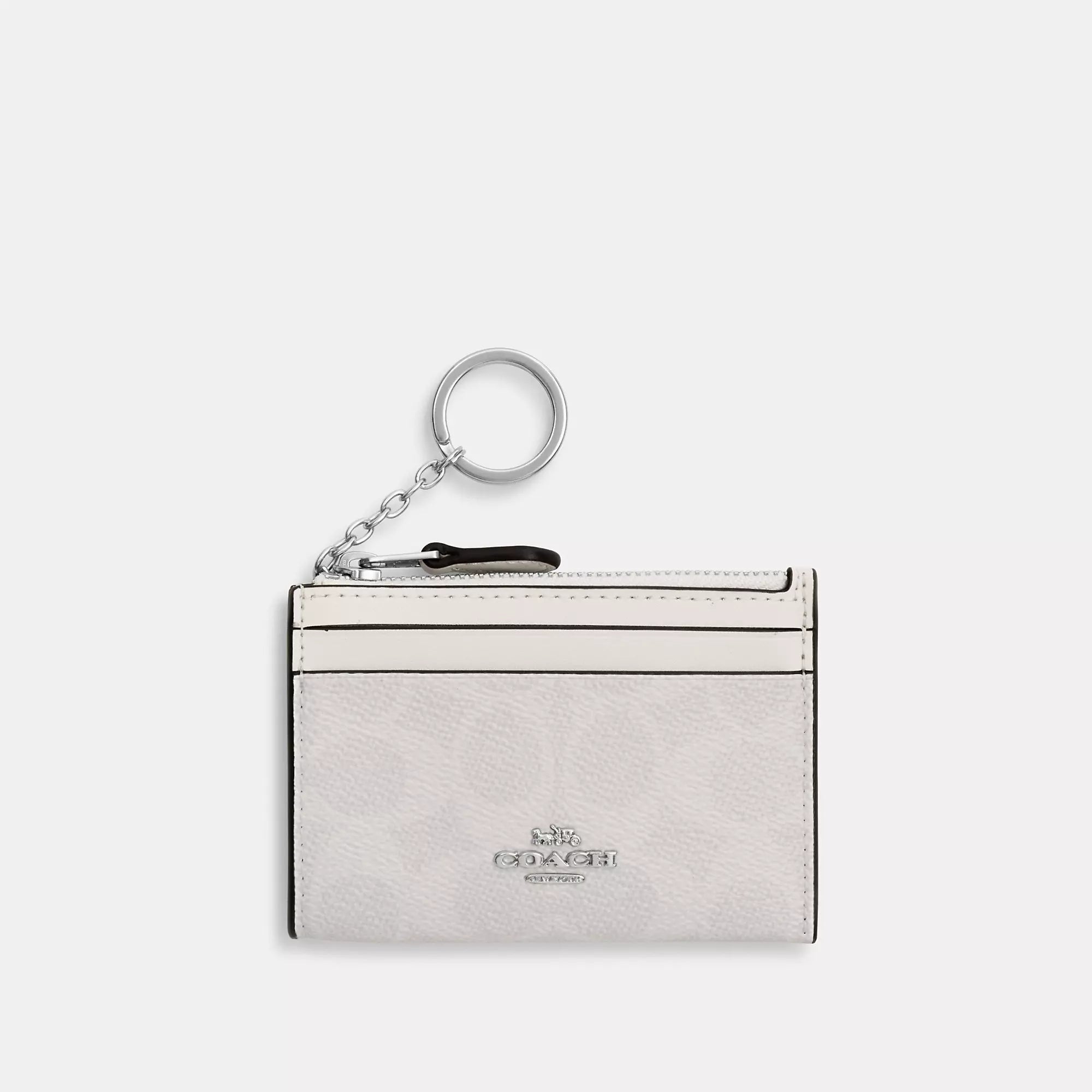 Coach Outlet Mini Skinny Id Case In Signature Canvas