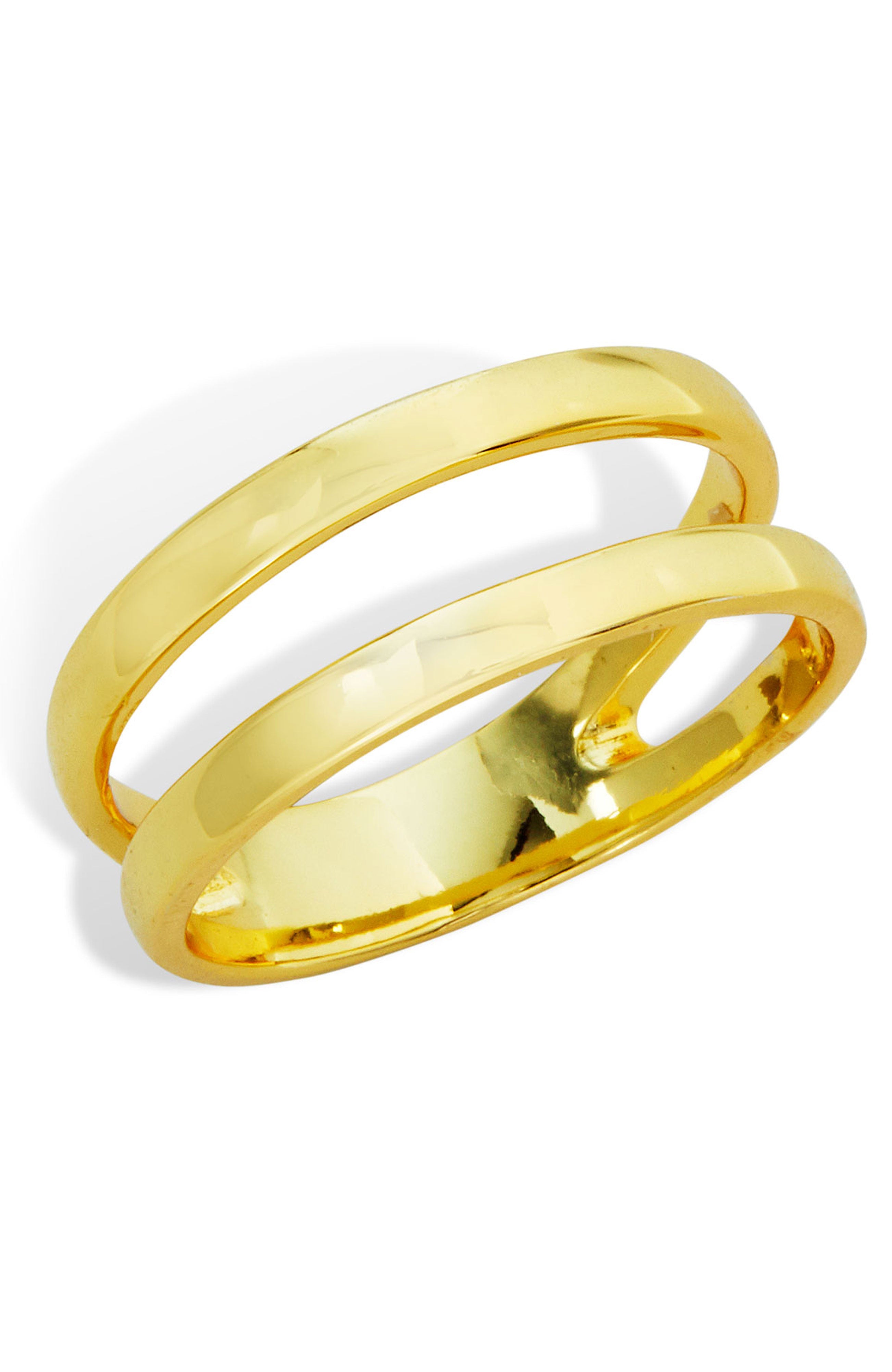 Gold Plate Open Ring